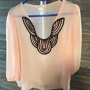 Blush blouse